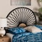 Baxton Studio Perenna Modern Bohemian Two-Tone Black and Natural Brown Rattan King Size Standalone Headboard 236-13389-ZORO - alternate 5